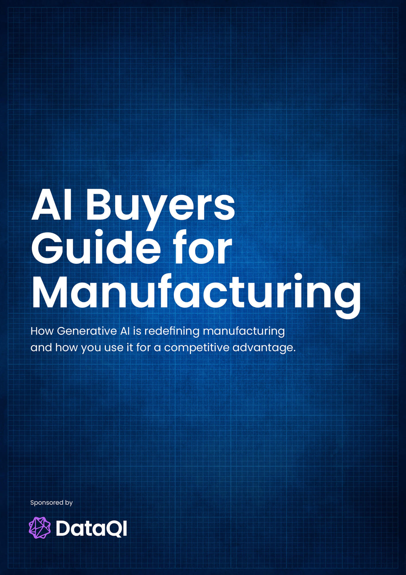 AI Buyers Guide for Manufacturing - DataQI whitepaper cover